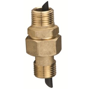 1/2" BSP male to male brass barrel union F50MBU