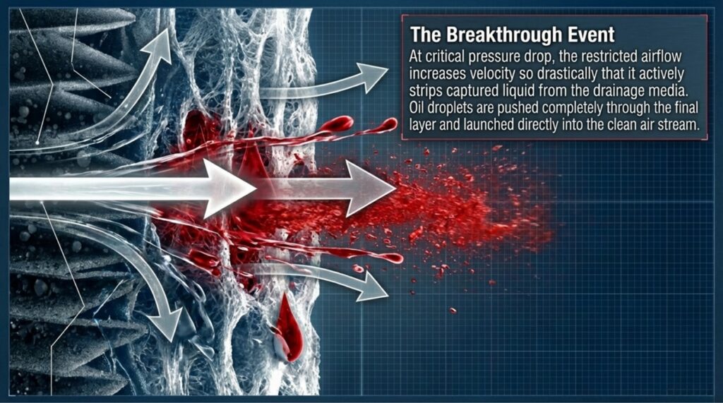 Saturated compressed air filters